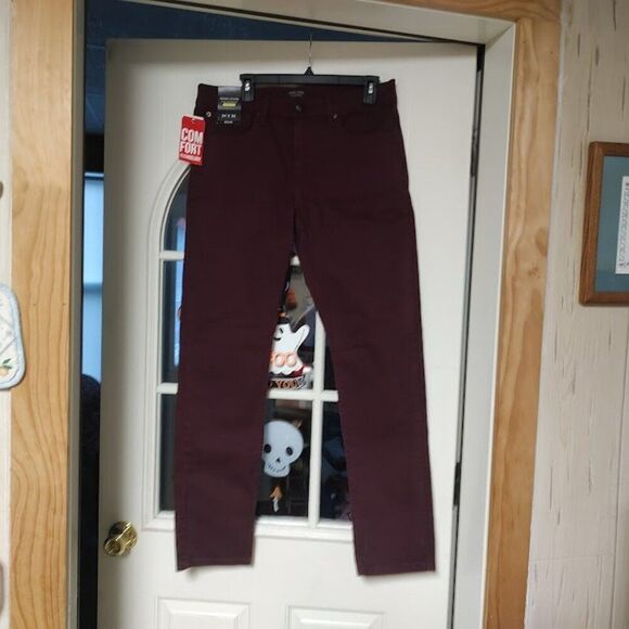 adam levine Other - New Adam Levine The Engineer Burgundy Skinny Fit Jeans Size Men's 34/32